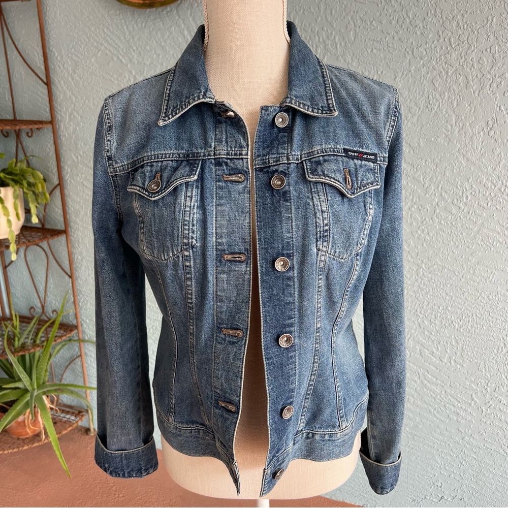 DKNY Women’s Jean Jacket 100% Cotton with pockets